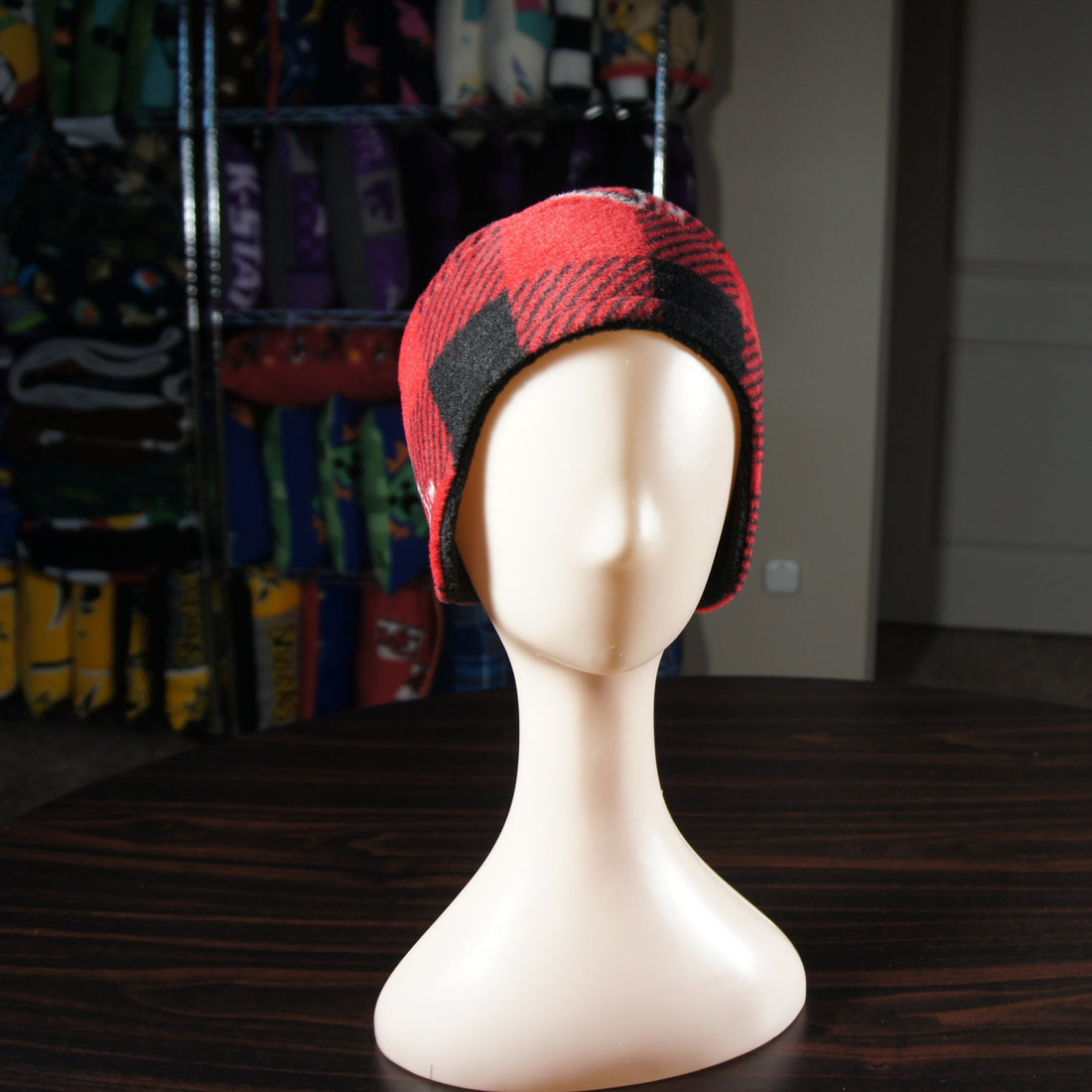 Accessories - Ear Warmer - College - NCAA - Virginia Tech-VT - Hokies - Buffalo Plaid