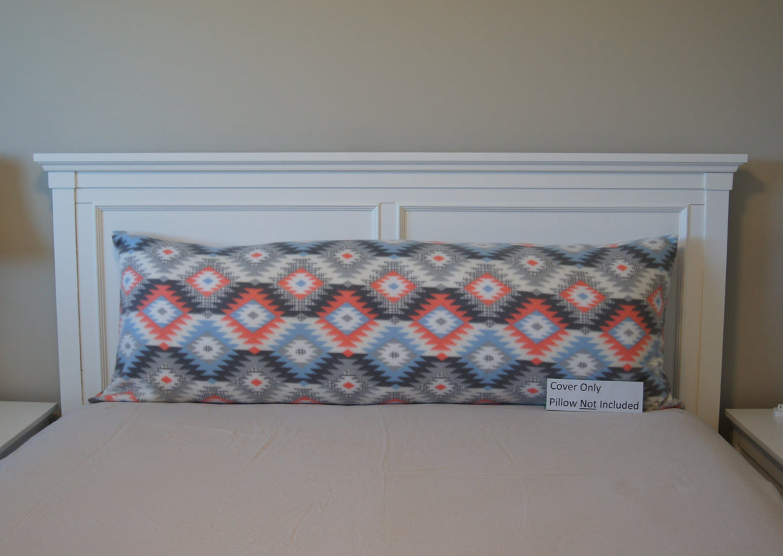 Front - Pillows - Body Pillow Cover - Accent - Aztec 