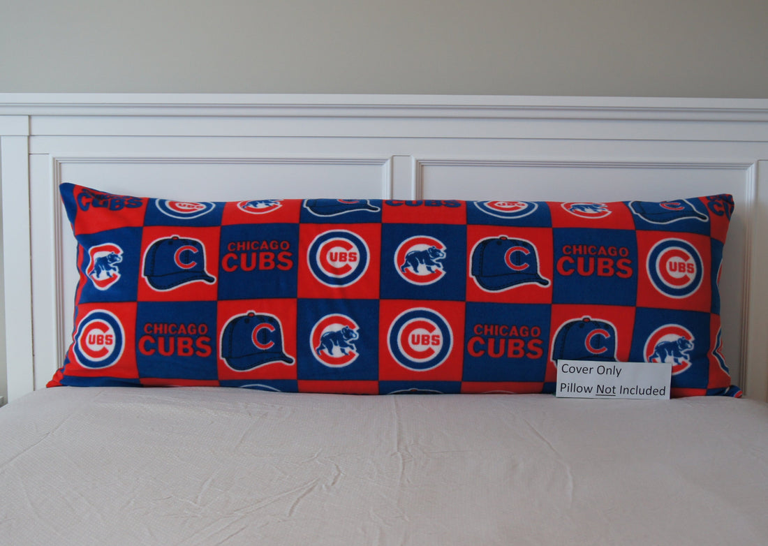 Front - Pillows - Body Pillow Cover - Brand Loyalty - MLB - Chicago - Cubs