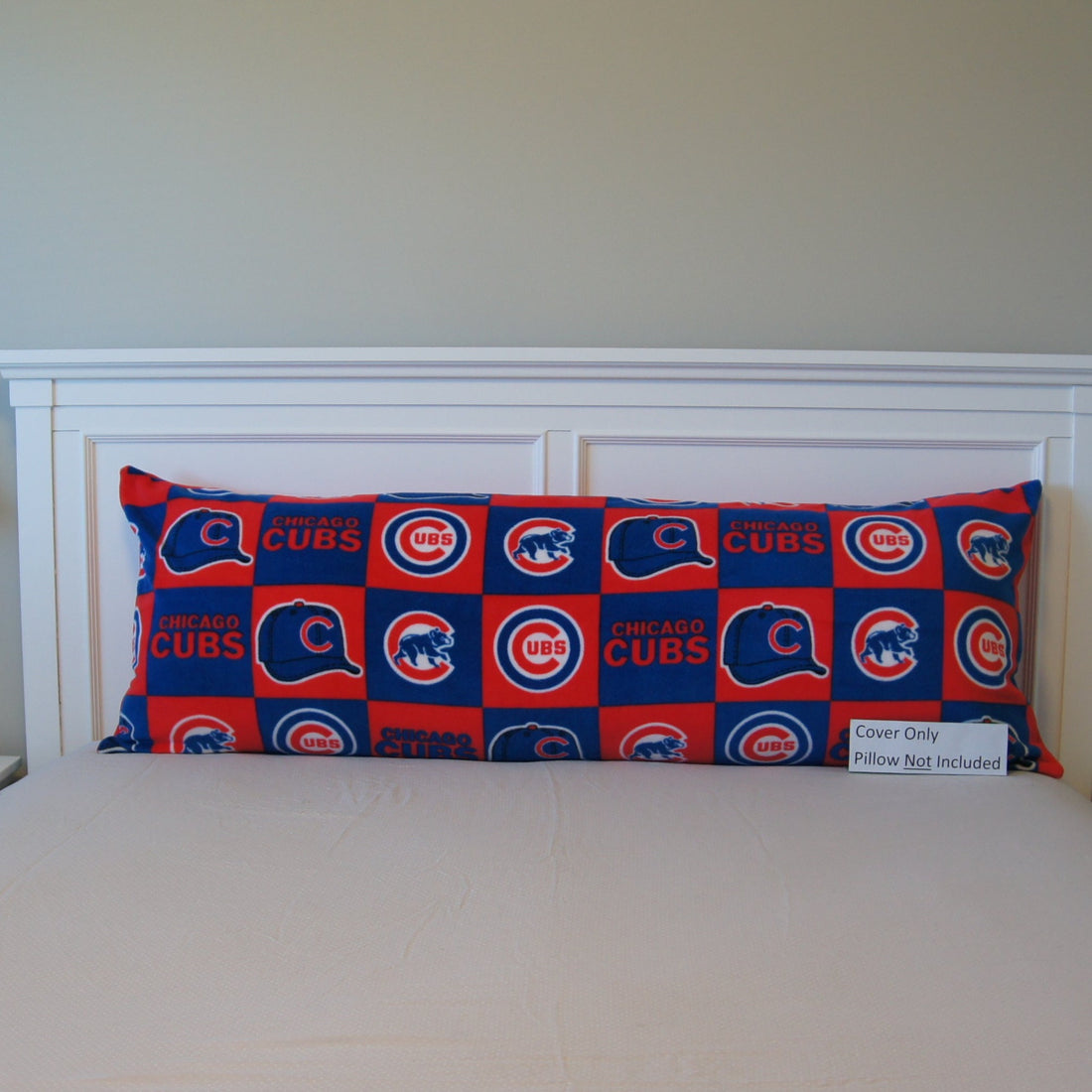 Front - Pillows - Body Pillow Cover - Brand Loyalty - MLB - Chicago - Cubs - Red