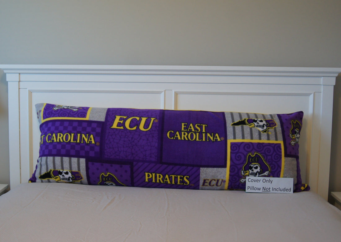 Front - Pillows - Body Pillow Cover - College - NCAA - East Carolina University-ECU - Pirates