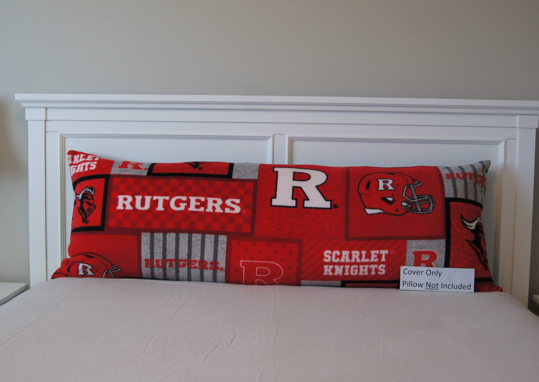 Front - Pillows - Body Pillow Cover - College - NCAA - Rutgers University-RU - Scarlet Knights 2