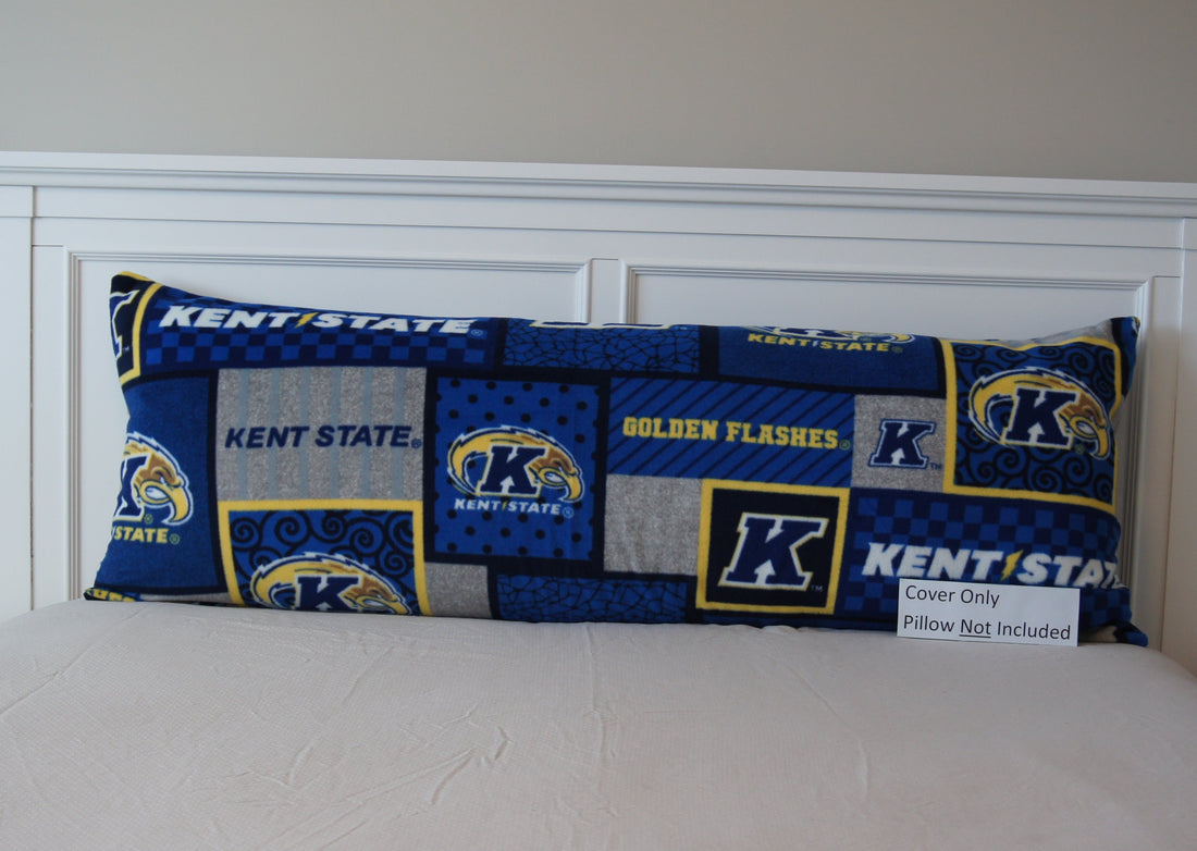 Front - Pillows - Body Pillow Cover - College - NCAA - Kent State University-KSU - Golden Flashes