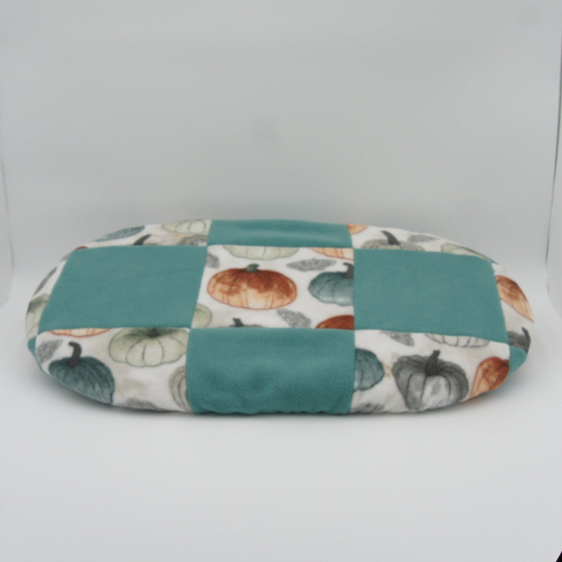 Pets-Cat-Window-Perch-Replacement-Cover-Fleeces-Pieces-Pumpkins-with-Teal 