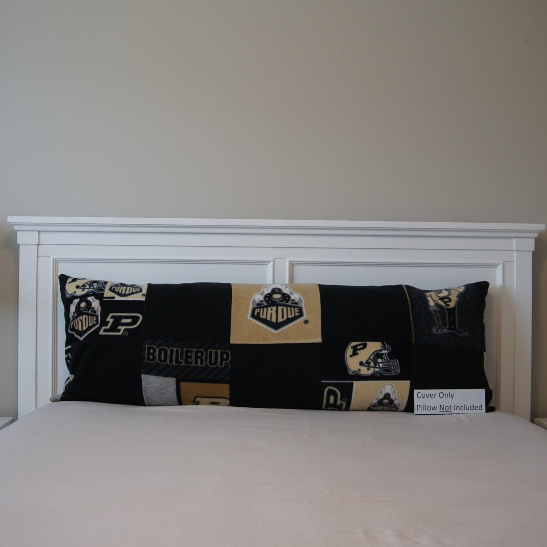 Pillows-Body-Pillow-Cover-College-Fleeces-Pieces-Purdue-P-Boilermakers-Block-with-Black