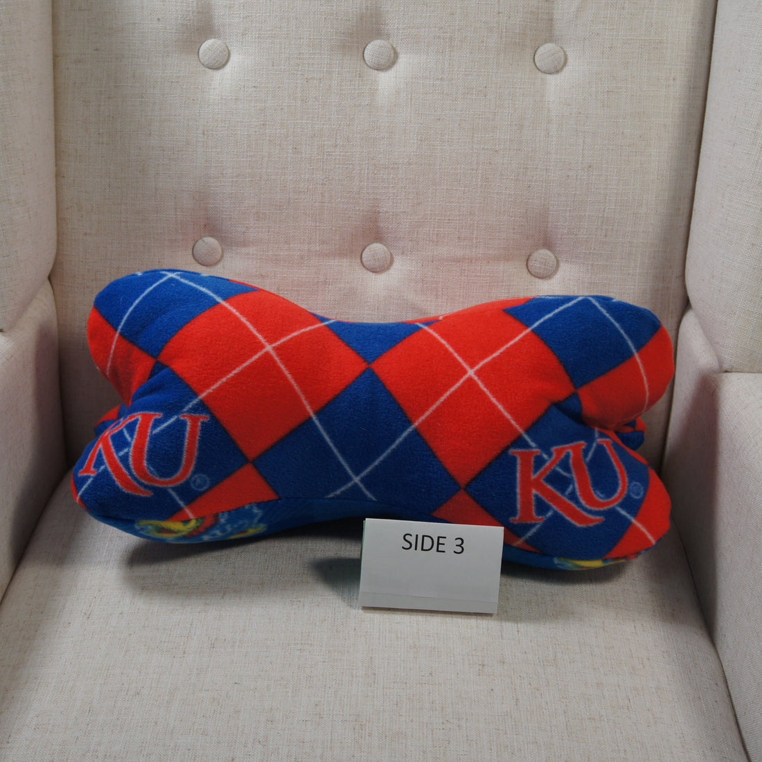 Pillows-Dinosaur-Bone-College-NCAA-University-of-Kansas-KU-Jayhawks-Argyle-3