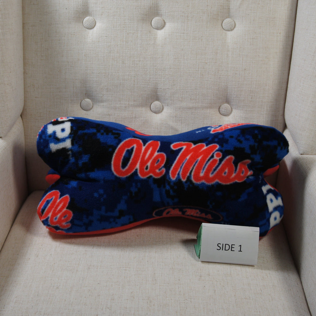 Pillows-Dinosaur-Bone-College-NCAA-University of Mississippi-Ole-Miss-Rebels