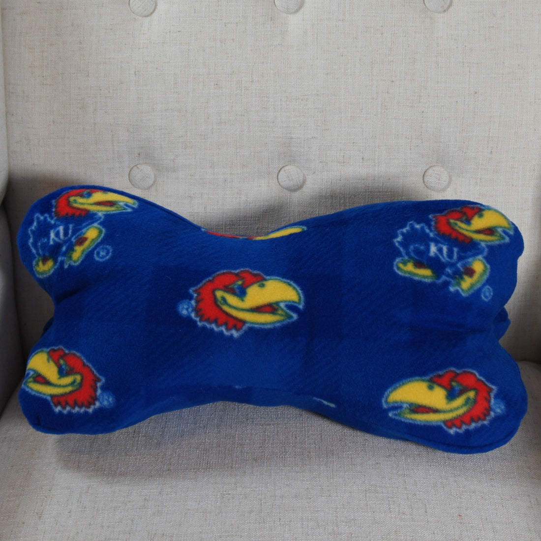 Pillows-Dinosaur-Bone-Pillow-College-NCAA-University-of-Kansas-Jayhawks