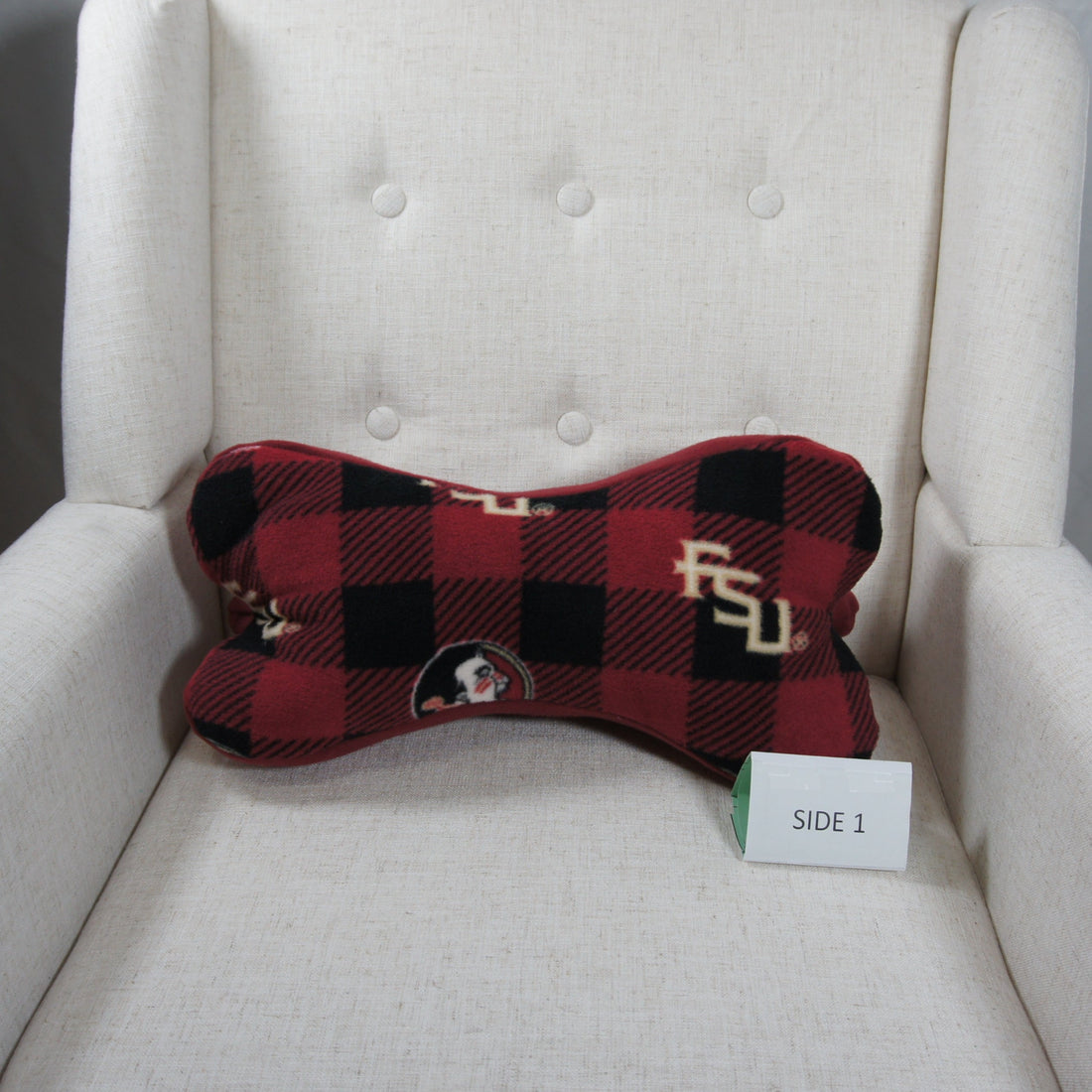 Side 1 - Pillows - Dinosaur Bone - College - NCAA - Florida State University-FSU - Seminoles-1