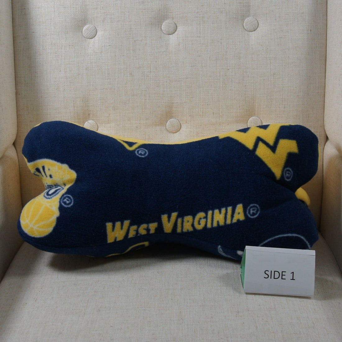 Pillows - Dinosaur Bone - College - NCAA - West Virginia University-WVU - Mountaineers