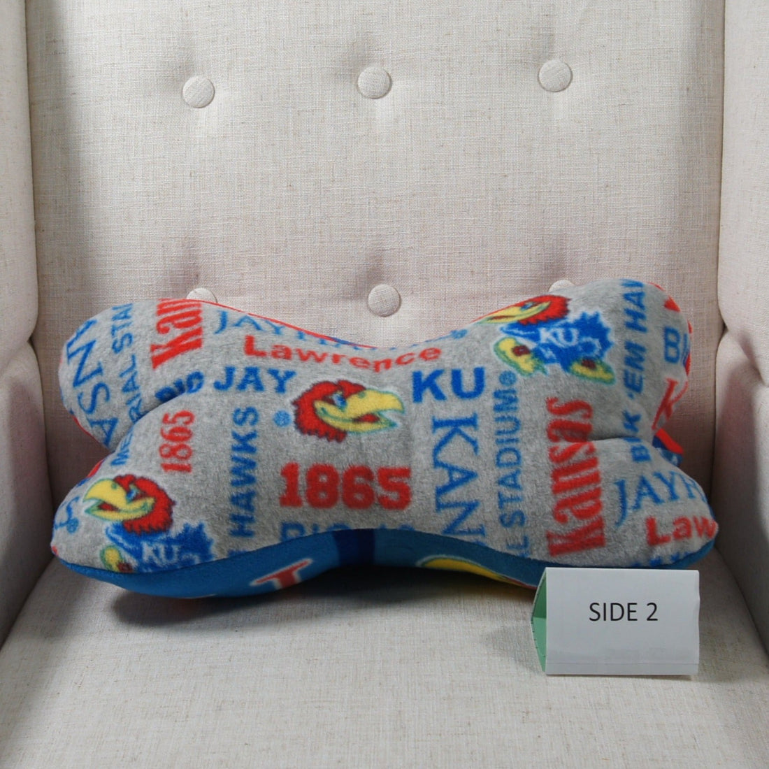 Pillows - Dinosaur Bone - College - NCAA - University of Kansas-KU - Jayhawks - KU