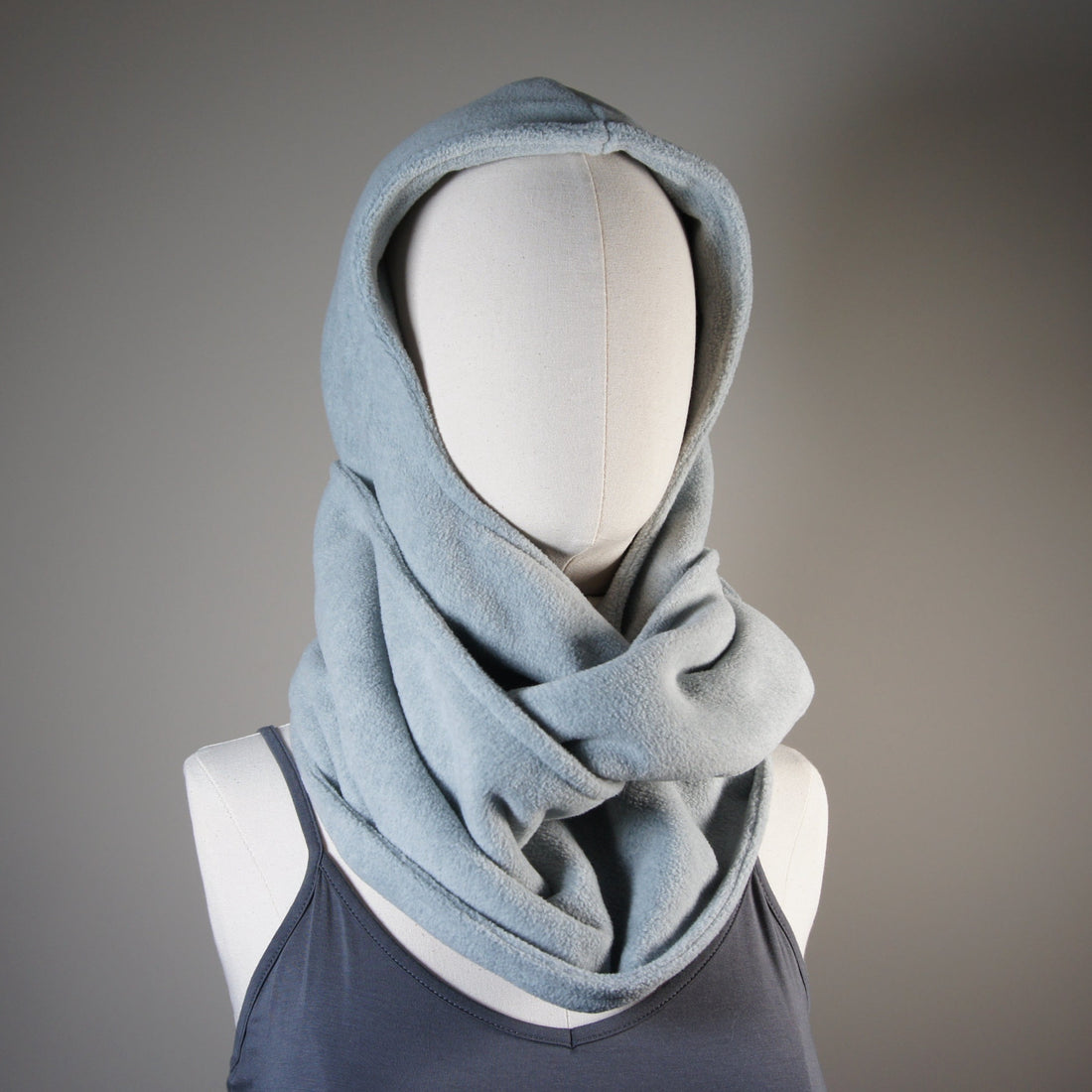 Accessories - Scarves - Hooded With Scarf - Heather Gray