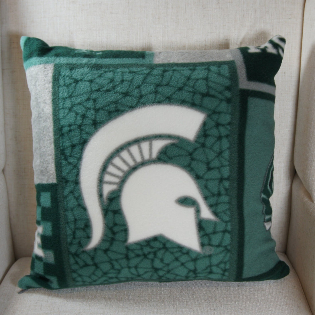 Pillows - College - NCAA - Michigan State University-MSU - Spartans - 18 inch