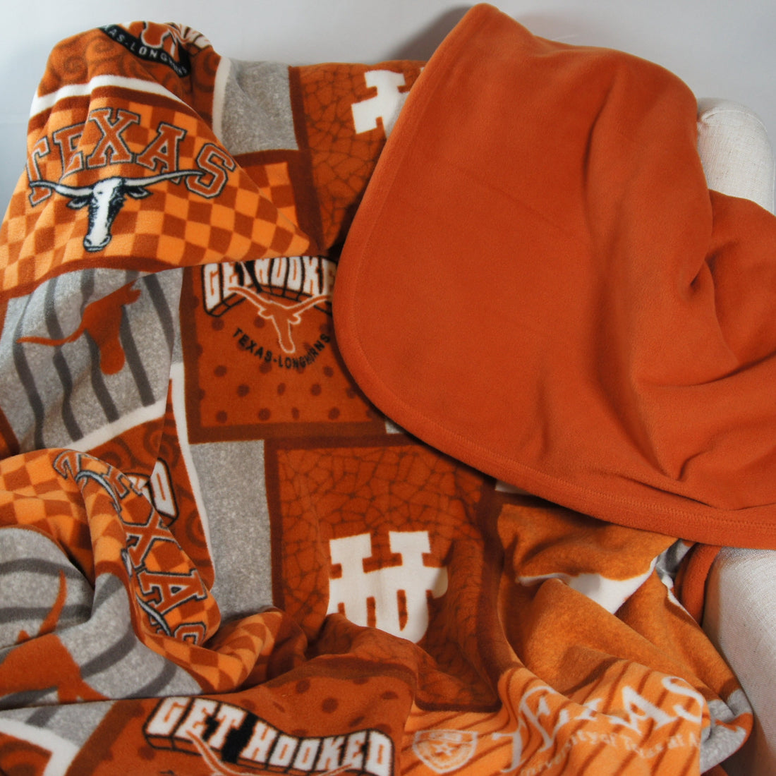 Throws - Bed Topper - Full/Queen - College - NCAA - University of Texas-UT - Longhorns