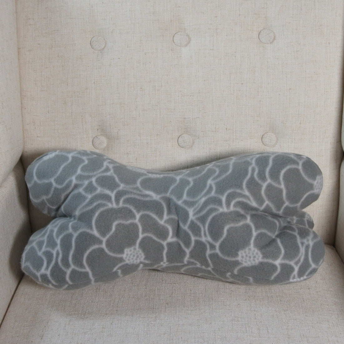 Pillows - Dinosaur Bone - Accent - Gray Floral