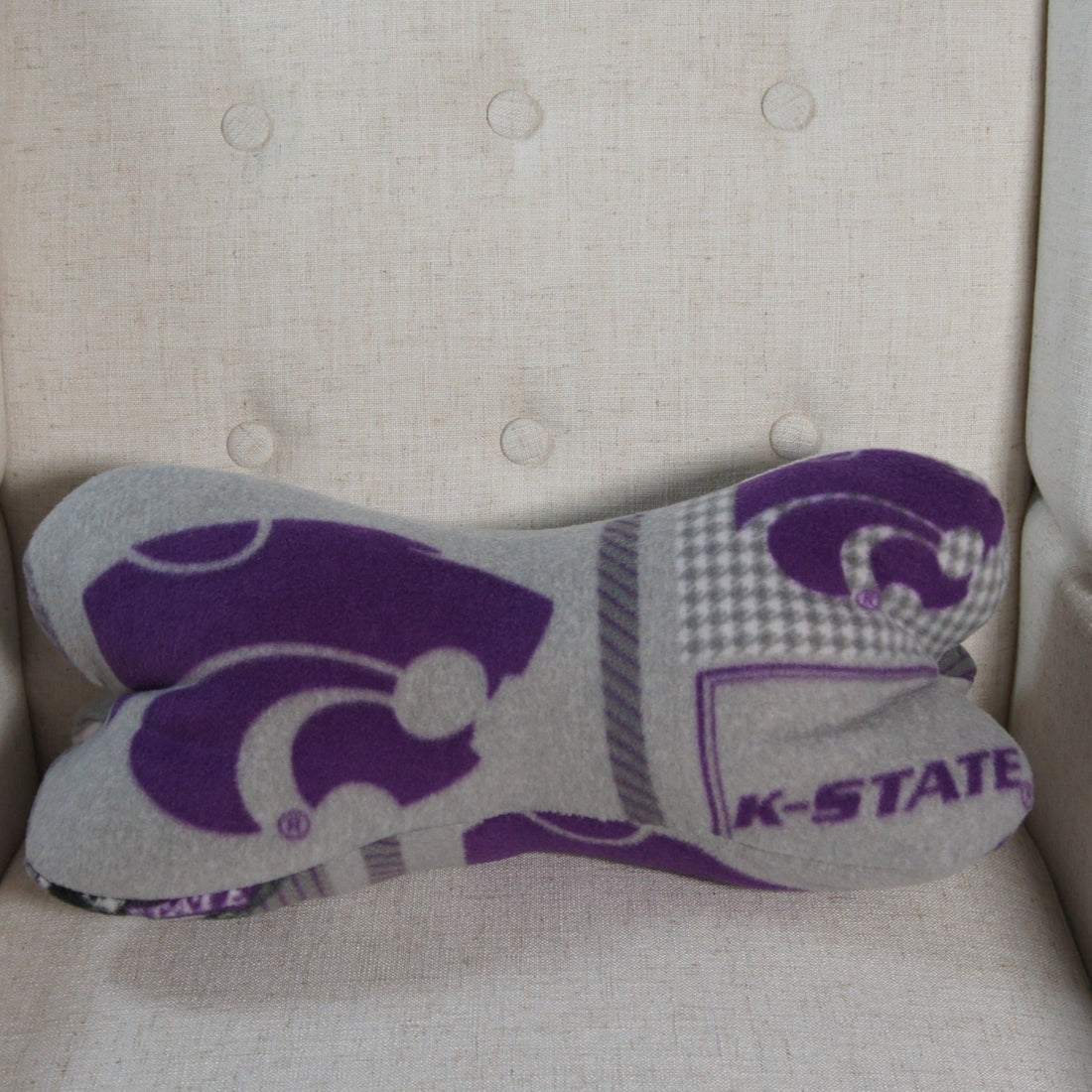 Pillows - Dinosaur Bone - College - NCAA - Kansas State University-KSU - Wildcats - Block