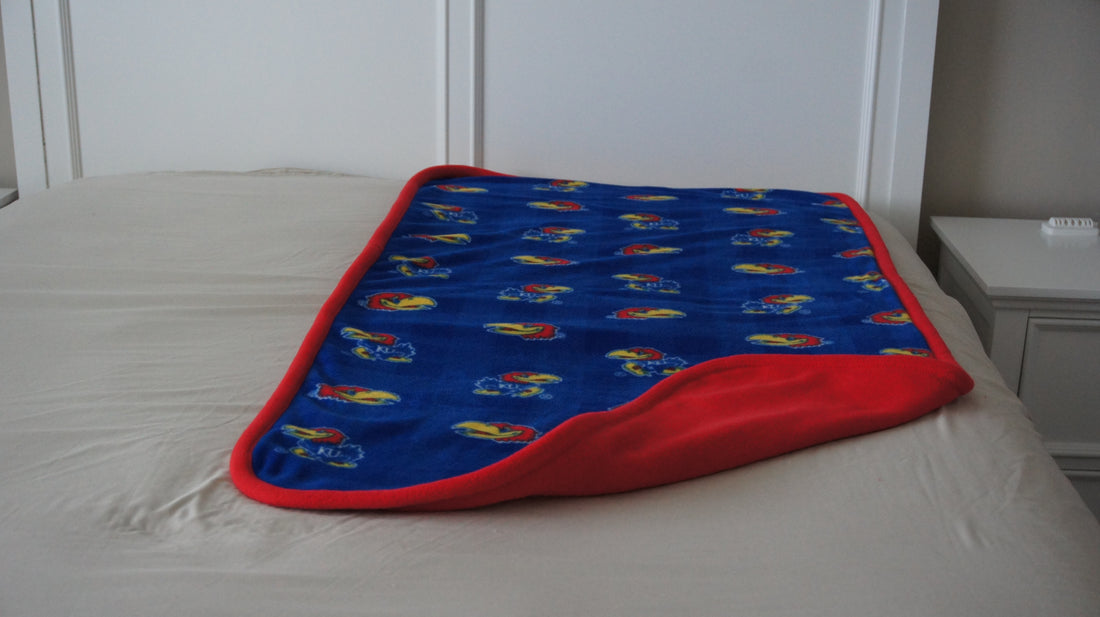 Throws - Bed Topper - Toddler - College - NCAA - University of Kansas-KU - Jayhawks