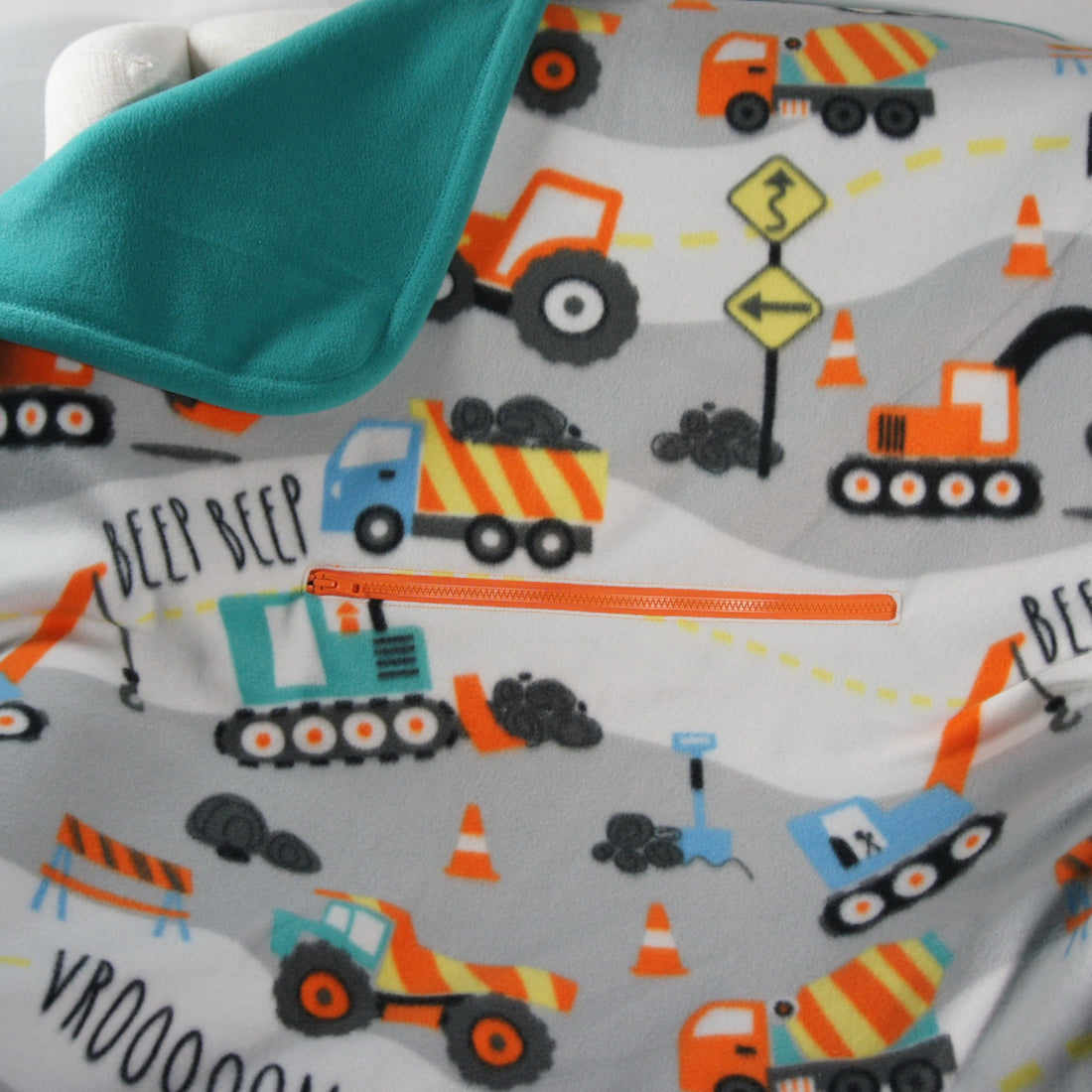 Throws - Road Trip - Small - Construction Vehicles