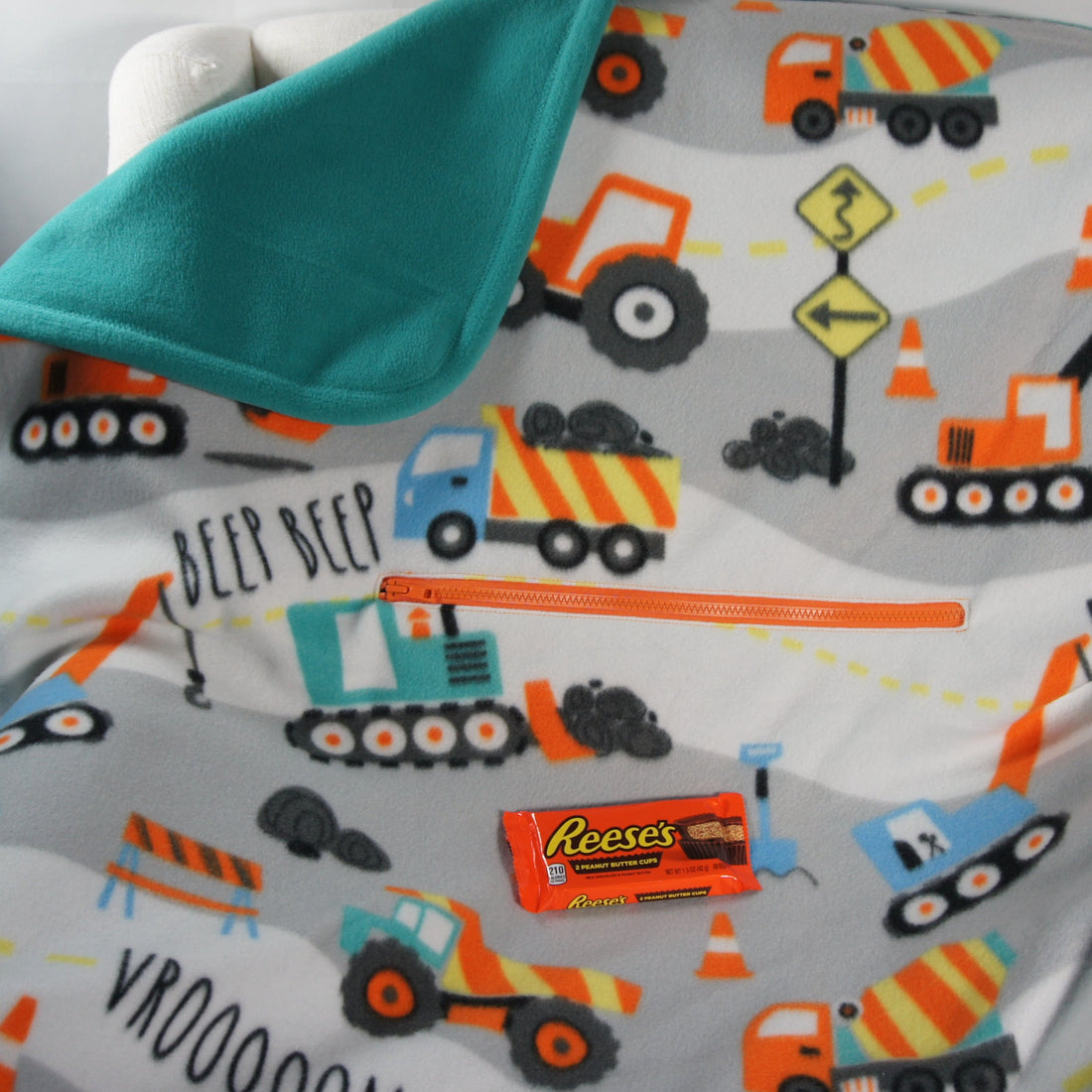 Throws - Road Trip - Small - Construction Vehicles