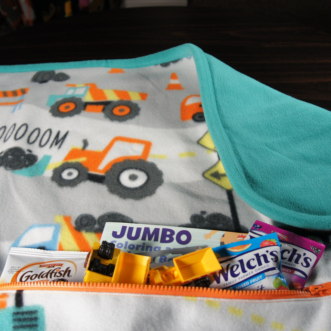 Throws - Road Trip - Small - Construction Vehicles