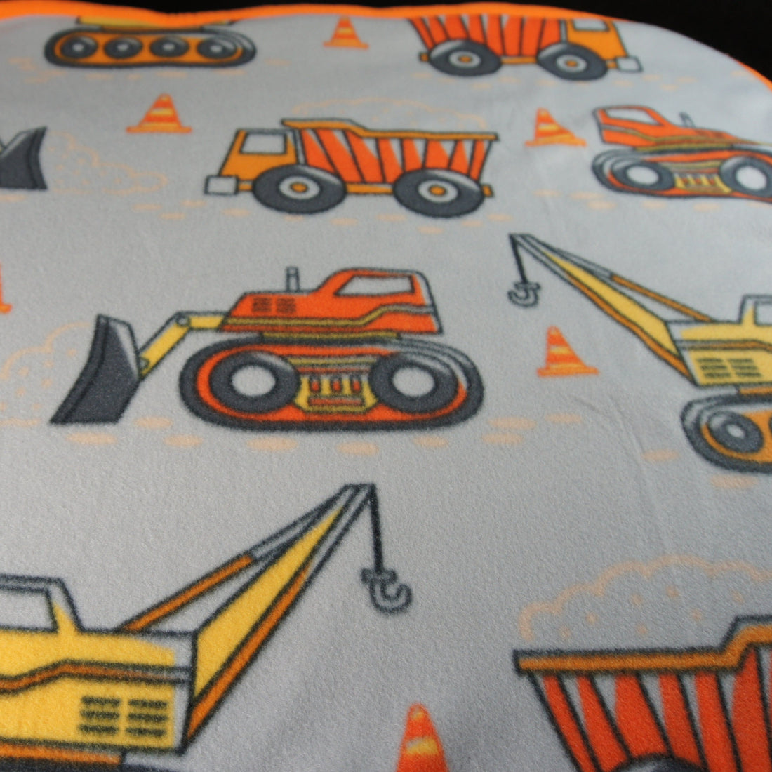 Throws - Bed Topper - Twin - Accent - Construction Vehicles