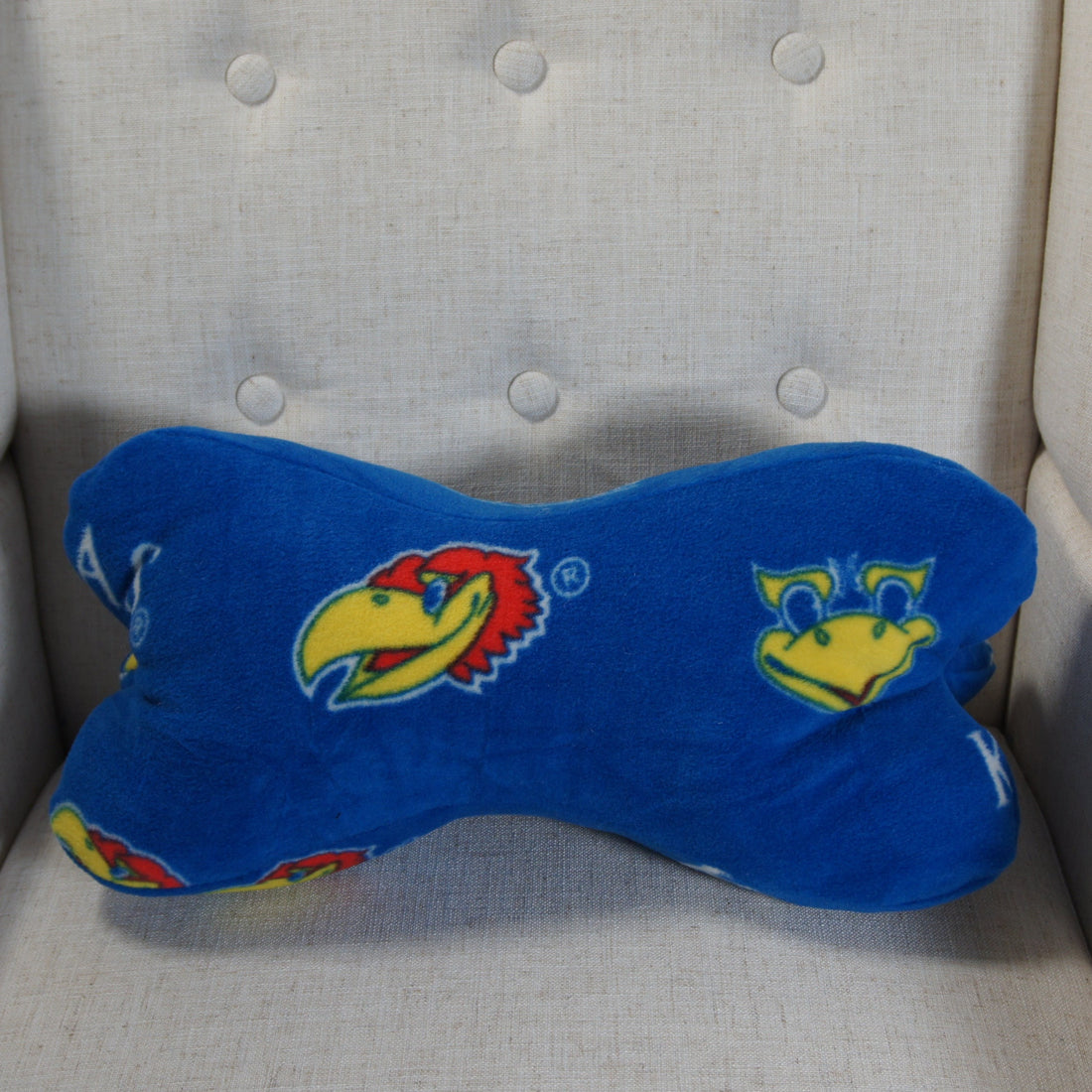 Pillows - Dinosaur Bone - College - NCAA - University of Kansas - KU